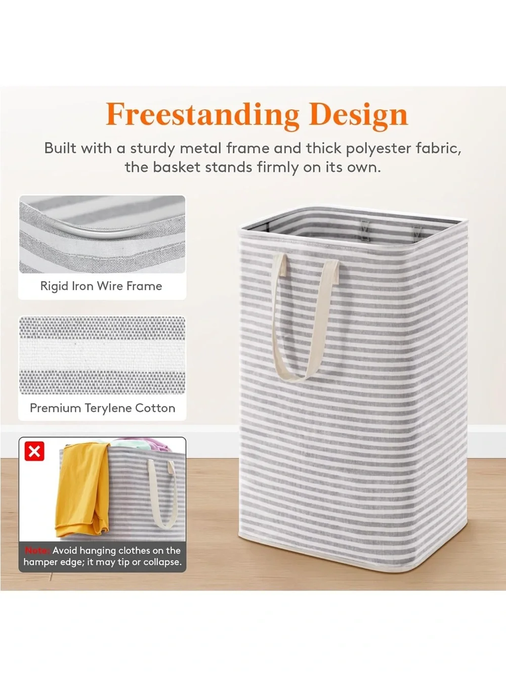 Home Hacks 2-Pack 75L Large Laundry Hampers— unopened New